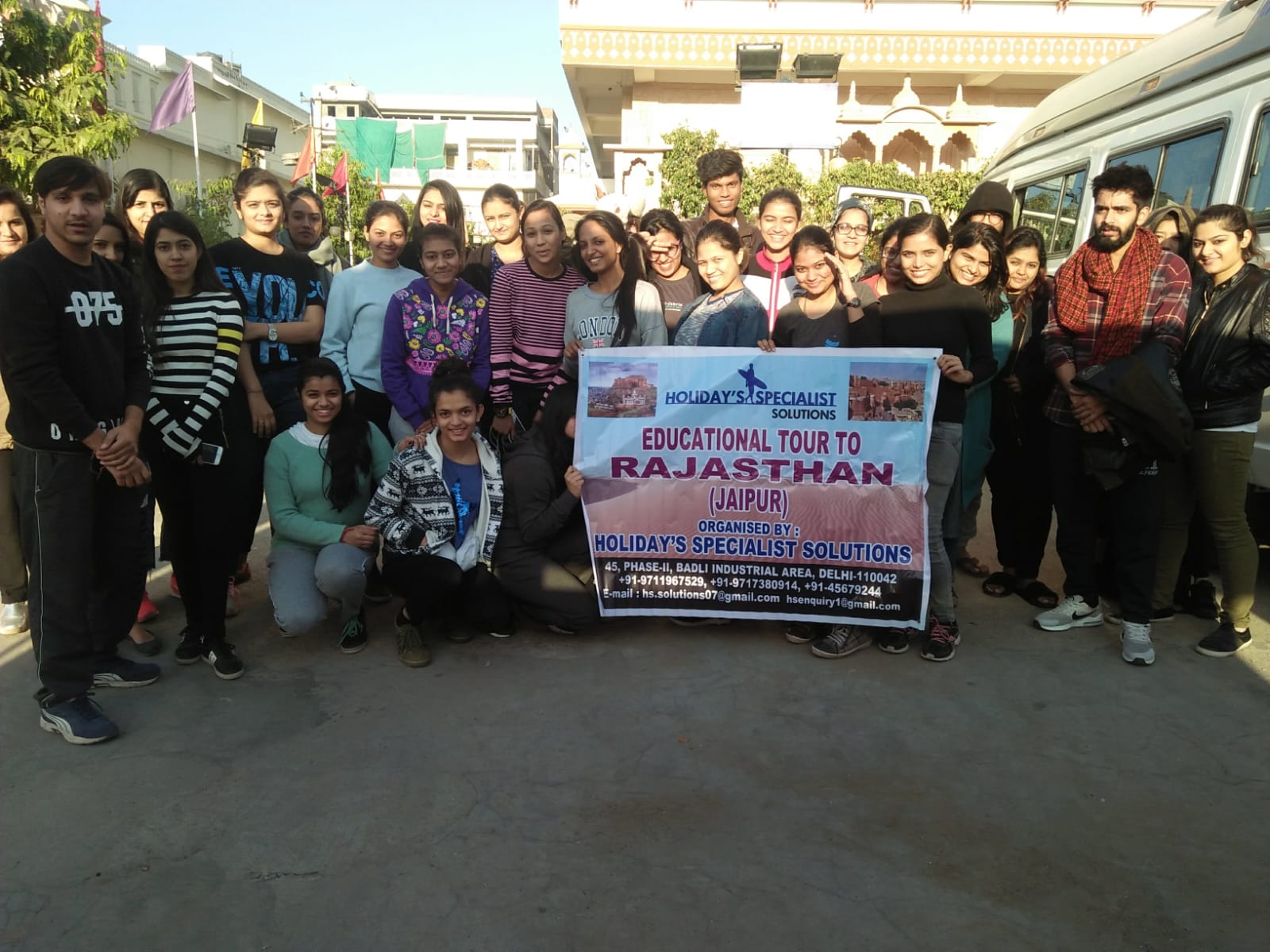 Educational tour group in Jaipur